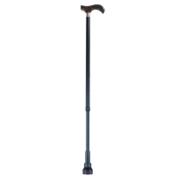 Dr. Cane metal Stock 78-103cm black derby handle on hardwood. > 180kg