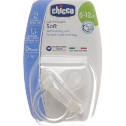 Chicco Physiological pacifier GOMMOTTO silicone medium 6-16m DE / FR