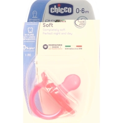 Chicco Physiological Soother GOMMOTTO PINK Silicone mini 0-6m DE / FR