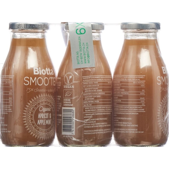 Biotta SmooTea apricot Applemint 6 x lt 0:25
