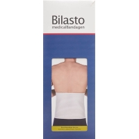 Bilasto abdominal bandage Men M White with Micro-Velcro