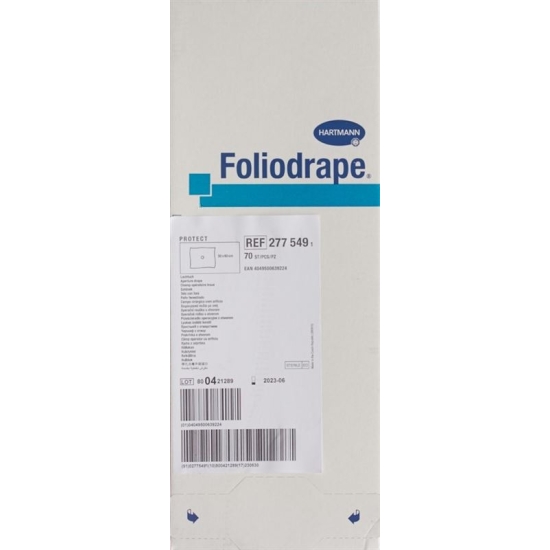 Foliodrape Protect fenestrated drape 50x60 / 5cm 70 pcs