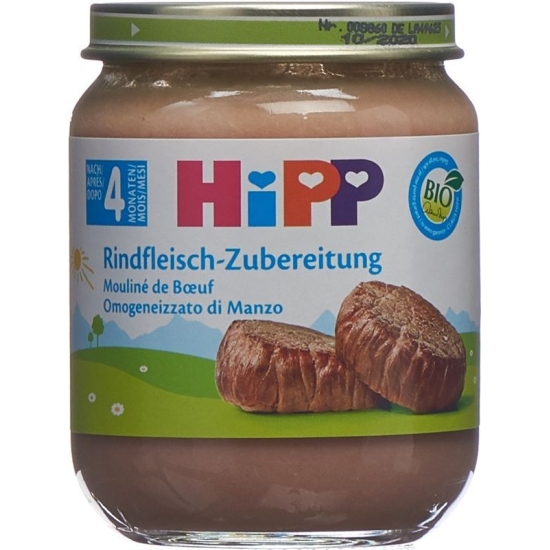 Hipp beef Preparation 4 months (new) 125 g