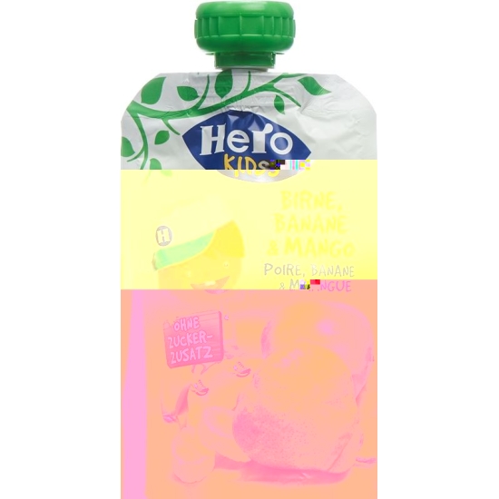 Hero Kids Smoothie pear banana Mango Btl 120 g