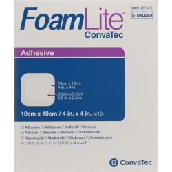Foam Lite Convatec Silikon-Schaum 10x10cm 10 Stück