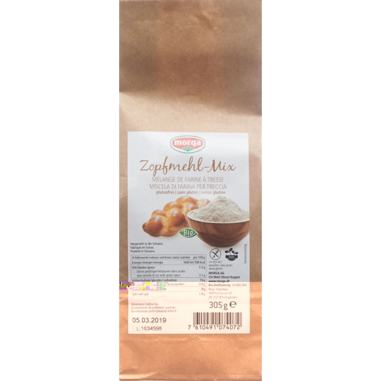 Morga Zopfmehl mix Gluten Free Organic 305 g