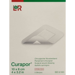 Curapor Chirurgisch Wundverband 10x8cm Steril 5 Stück