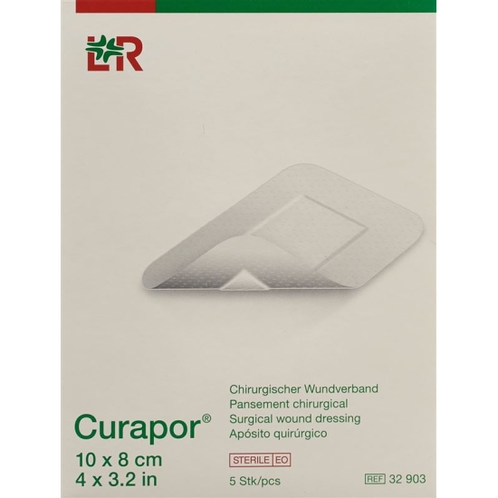 Curapor Chirurgisch Wundverband 10x8cm Steril 5 Stück buy online