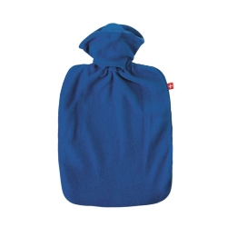 emosan Wärmeflasche Klassik Vlies Blau 1.8L