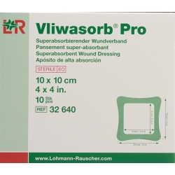 Vliwasorb Pro Wundverband 10x10cm 10 Stück