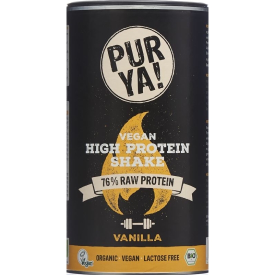 Purya! Vegan High-Protein Shake Vanilla Bio 550g buy online