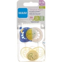 Mam Night Nuggi Sili 6-16m Spez Kol Girl 2 Stück