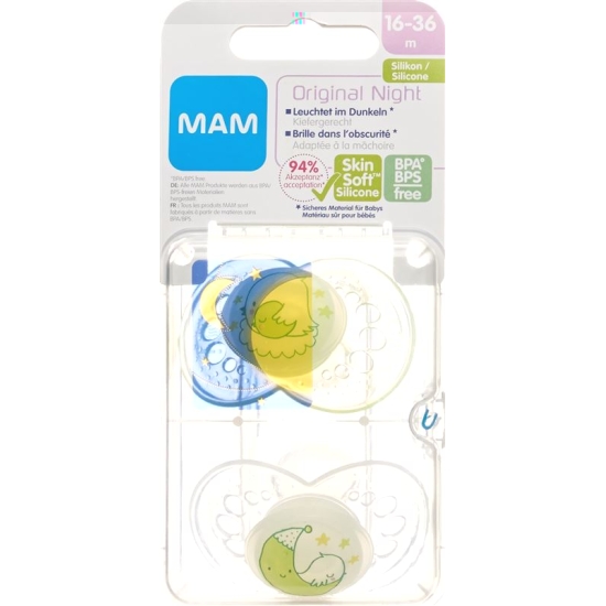 Mam Night Nuggi Sili 16-36m Spez Kol Girl 2 Stück buy online