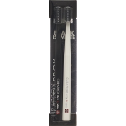 Curaprox White Is Black Zahnbürste Weiss/schw 2 Stück