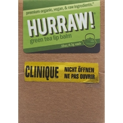 Hooray! Display Lip Balm Green Tea 24 pieces