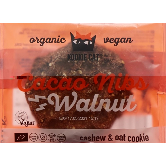 Kookie Cat Cacao Nibs Walnut Cookie 50g buy online