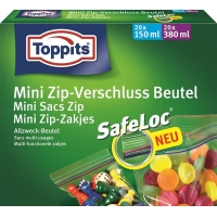 Toppits Mini Zip Verschlussbeutel 40 Stück