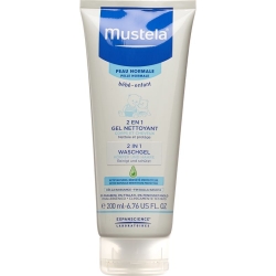 Mustela 2in1 Waschgel Normale Haut Tube 200ml