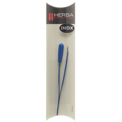 Herba tweezers inclined inox blue