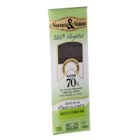 Saveurs Nature Schokolade 70% Kokosbluet 10x 100