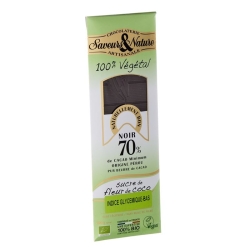 Saveurs Nature Schokolade 70% Kokosbluet 10x 100