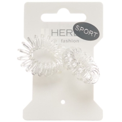 Herba Sport Haarbinder ? 3.8cm Transparent 2 Stück