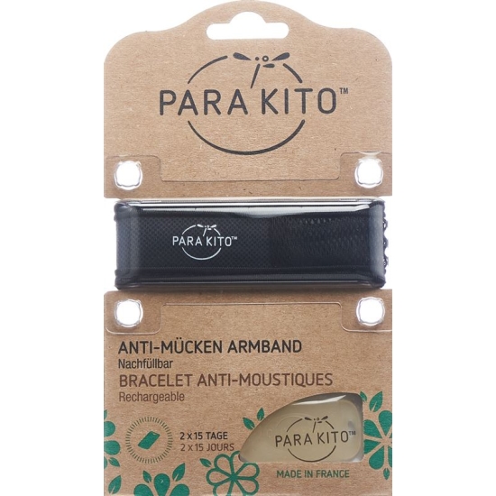 Para'Kito Wristband Mosquito Repellent Black buy online