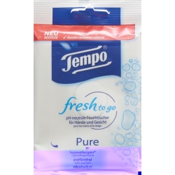 Tempo Fresh To Go Pure Tuecher 10 Stück