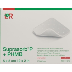 Suprasorb P+phmb Schaumverband 5x5cm 10 Stück