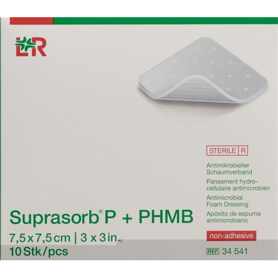 Suprasorb P+phmb Schaumverband 7.5x7.5cm 10 Stück buy online