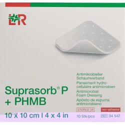Suprasorb P+phmb Schaumverband 10x10cm 10 Stück