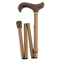 Gastrock Faltstock 85-95cm 4f Alu Bronze Derby