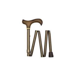 Gastrock Faltstock 78-86cm 5f Alu Bronze Derby