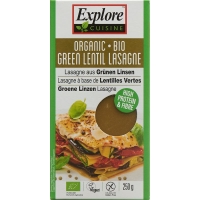 Explore Cuisine Lasagne Aus Grün Linsen Bio 250g
