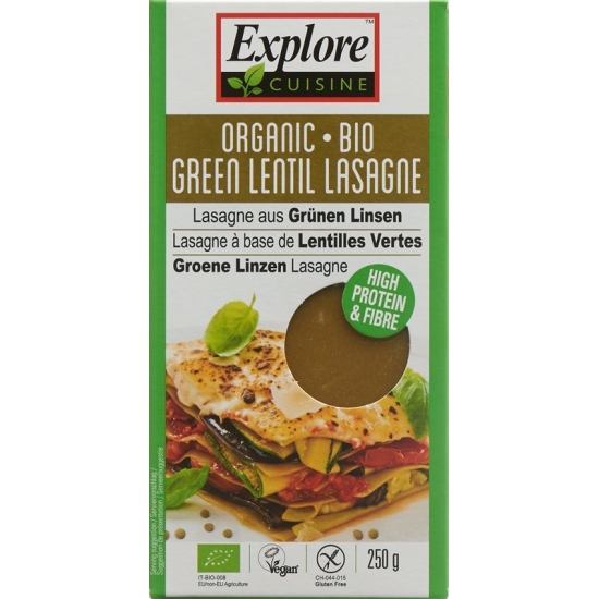 Explore Cuisine Lasagne Aus Grün Linsen Bio 250g buy online