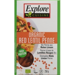 Explore Cuisine Penne Aus Roten Linsen Bio 250g