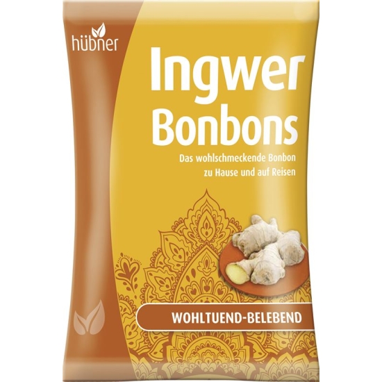 Huebner Ingwer Bonbons Beutel 69g buy online