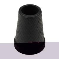 Ossenberg Krückenkapsel M Stahleinla 19mm Schwarz