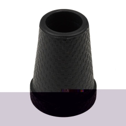 Ossenberg Krückenkapsel M Stahleinla 19mm Schwarz