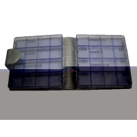 Medimax Medikamentenbox 7t Grau Silber Franzoesisc