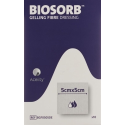 Biosorb Gelling Fibre Gelfa Wundauflagen 5x5cm 10 Stück