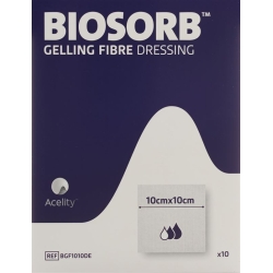 Biosorb Gelling Fibre Gelfa Wundauflagen 10x10cm 10 Stück
