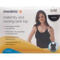 Medela Maternity and Nursing Top S/M Black