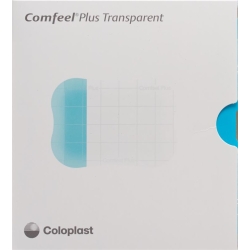 Comfeel Plus Hydrokol Verband 5x7cm Trans 10 Stück