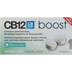 CB12 Boost White Chewing Gum Eucalyptus 10 pieces