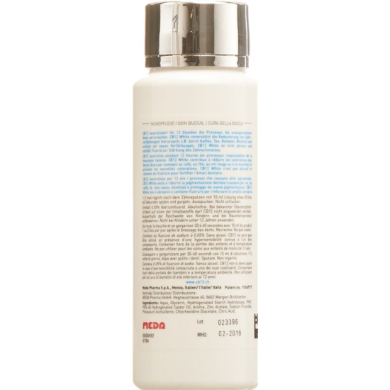 CB12 White Mouthwash Bottle 250ml buy online