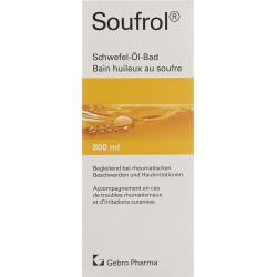 Soufrol sulphur-oil-bath bottle 800ml