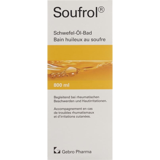 Soufrol sulphur-oil-bath bottle 800ml buy online