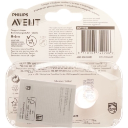 Avent Philips Soothie Nuggi Pink/viole 3-6m 2 Stück
