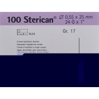 Sterican Nadel 24g 0.55x25mm Lila Luer 100 Stück